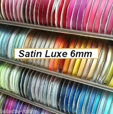 RUBAN SATIN LUXE ** 6 mm ** double face - vendu par 2,50 mètres - Mariage dragée