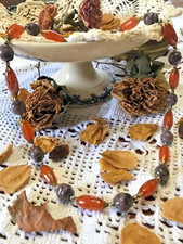 Collier ancien perles pâte de