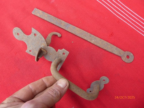 Loquet poucier fer forgé - loquet,