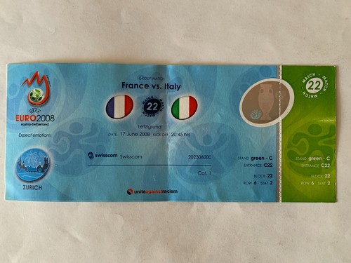 Ticket match uefa euro 2008 - ticket,