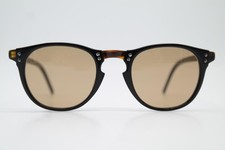 Lunettes De Soleil Vintage EYEVAN E-37 Noires Marron Argent Ovales