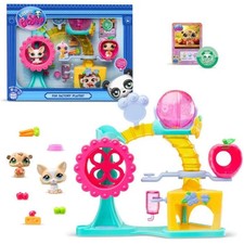 BANDAI - Littlest Pet Shop - Coffret Fun Factory - Ensemble de jeu avec 2 ani...