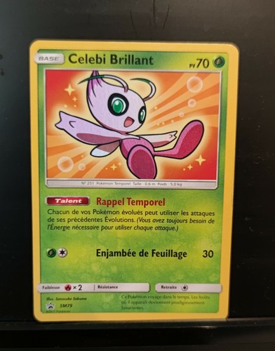 Carte pokémon celebi brillant - pokémon,