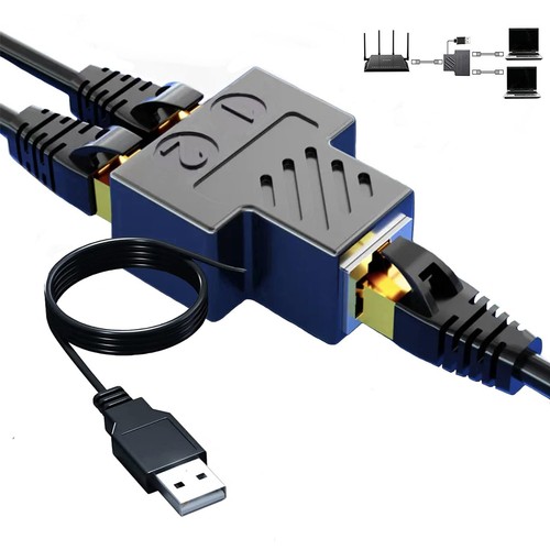 Adaptateur répartiteur rj45 - adaptateur,