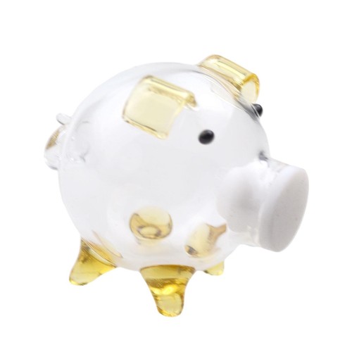 Tirelire cochon verre - cochon, en