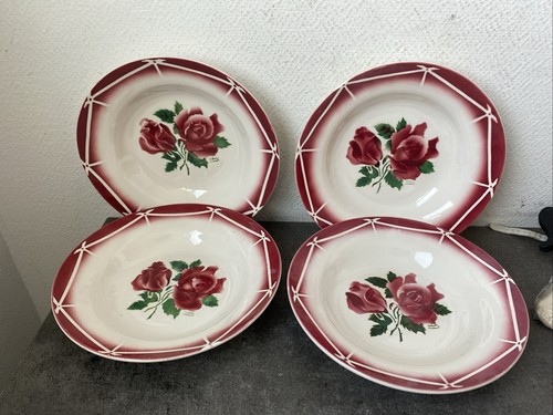 Anciennes assiettes creuses - 4,