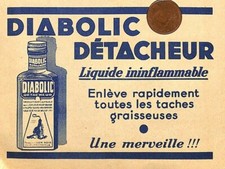 PRODUIT DU LION NOIR / DIABOLIC DETACHEUR / PUBLICITE ADVERTISING 