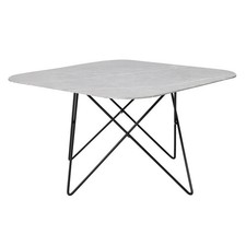 Table Basse en Verre Marbré