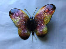 Décoration papillon émaux de Limoges Atelier Bonhomme en bon état.