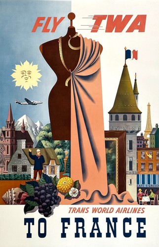 Affiche vintage twa - affiche,