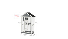 grande cage oiseaux double