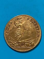 Jeton laiton LOUIS XIV FLANDRE FRANÇAISE La bataille et victoire de Seneffe