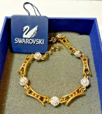 Nwt Cygne Swarovski Ton Doré