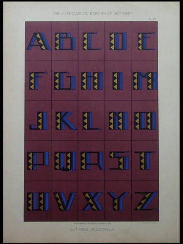 Alphabet art deco 1930 - art,