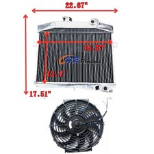 3ROW aluminum radiator+FAN FOR