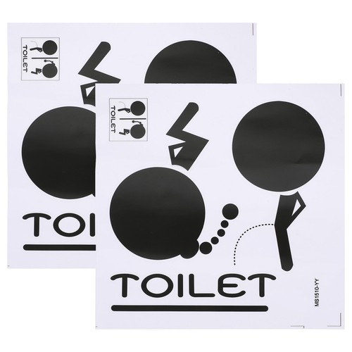 Pcs stickers toilettes - 2,