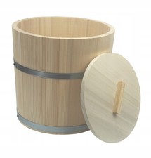 Seau bois 10L avec couvercle