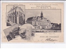 TOURS: hôtel de ville, a  la grande maison de blanc, maison Bigot Billard Art