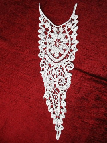 Plastron dentelle fuseaux - plastron, en
