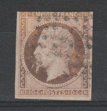 1853 FRANCE EMPIRE NAPOLÉON III° 10C. BISTRO BRUNO UNIF N° 13C UTILISÉ MF127066