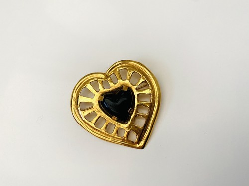Broche cœur baroque oversize - cœur,