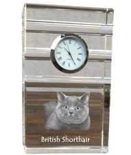 British Shorthair horloge à trois bandes avec un chat Art-Dog