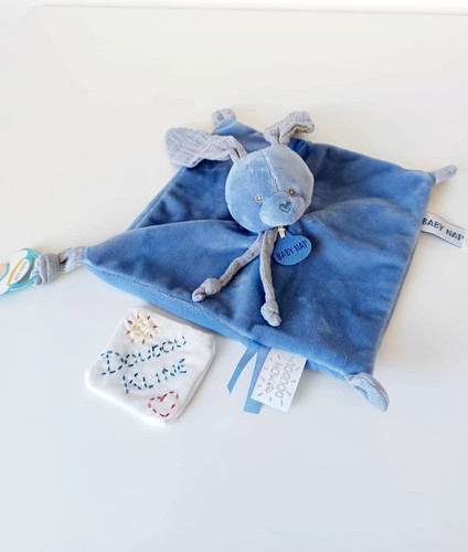 Mon doudou plat carré lapin - plat,