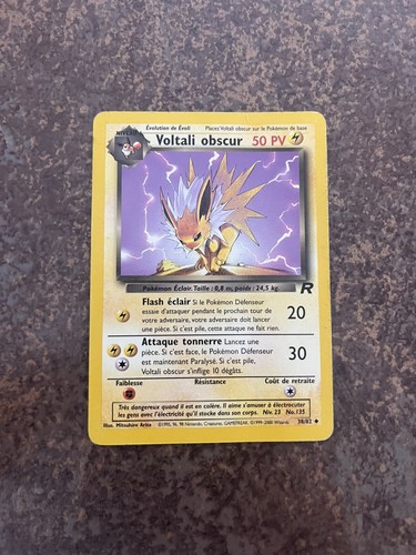 Carte pokémon voltali obscur - carte,