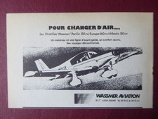 6/1974 PUB WASSMER AVIATION ISSOIRE PACIFIC EUROPA ATLANTIC ORIGINAL AD