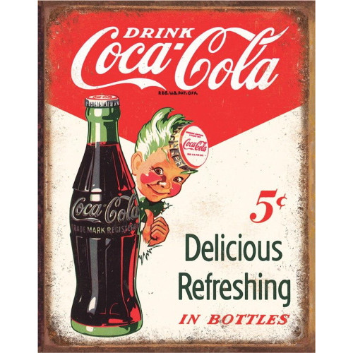 Plaque coca cola drink - plaque,