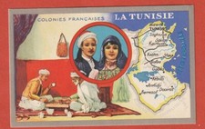 CHROMO - COLONIES FRANCAISES - LA TUNISIE - PRODUITS DU LION NOIR