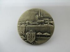 HUGUENIN LE LOCLE Suisse Broche Médailles Fabricant Blason Ancienne Publicité