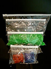 SACS À FERMETURE ÉCLAIR SCEAU DE ZIP TRANSPARENT CLAIR HAUT BLANC PLASTIQUE