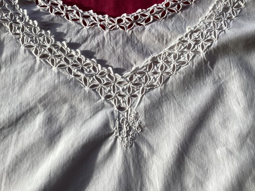 Chemise nuit ancienne lin - chemise,