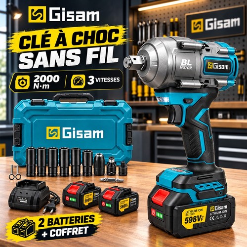 Clé choc gisam 18v - clé, à