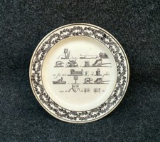 Ancienne Assiette Rebus