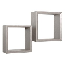 ÉTAGÈRES CARRÉES À MUR LOT