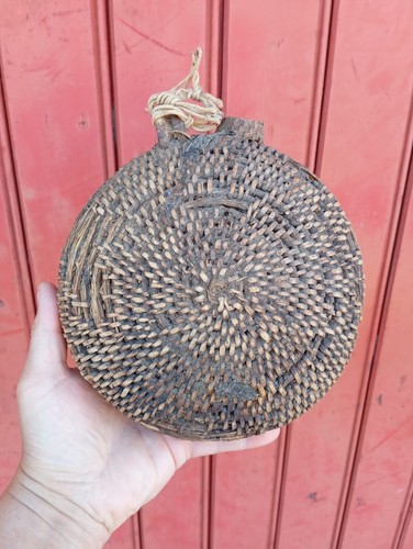 Ancienne gourde travail art - gourde,
