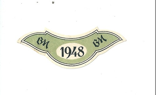 Etiquette vin 1948 - 1948, bm