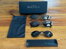 3 PAIRES DE LUNETTES MATRIX :AGENT SMITH + NEO SIMULATOR + MORPHEUS + POCHETTES