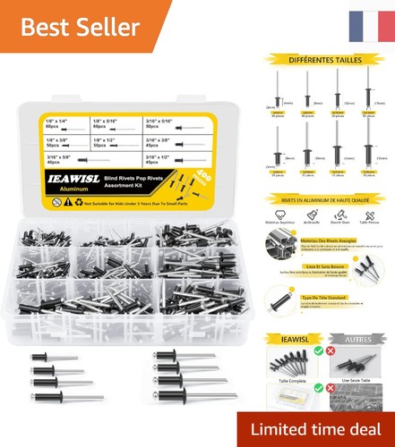Kit 400 rivets pop en - de,