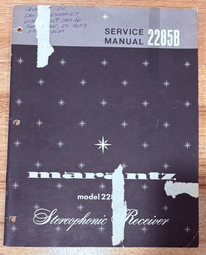 Marantz 2285b service manual - marantz,