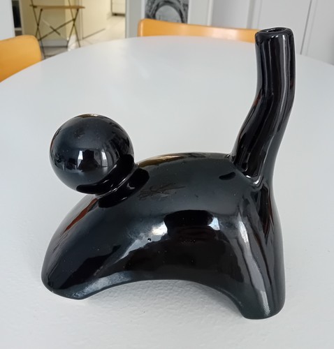 Vase chat ceramique - vase,