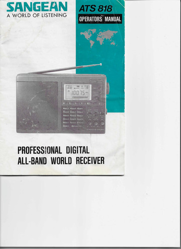 Sangean ats 818 operators - ats,