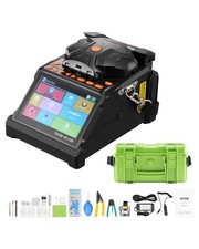 VEVOR Soudeuse Fibre Optique Épisseuse Fusion à Alignement 6 Moteurs Écran LCD