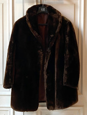 Ancienne Veste en Mouton Doré Taille 40 Couleur Chocolat Vintage