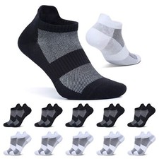 Chaussettes Femme Courtes Chaussette Basses Homme Noir Blanc 43-46 Socquette ...