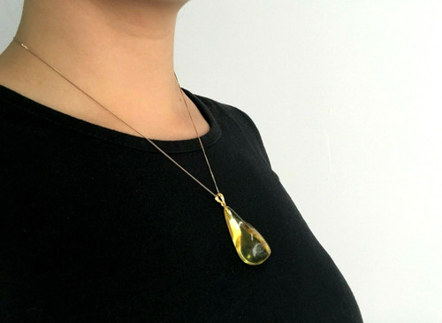 Pendentif ambre baltique - pendentif,