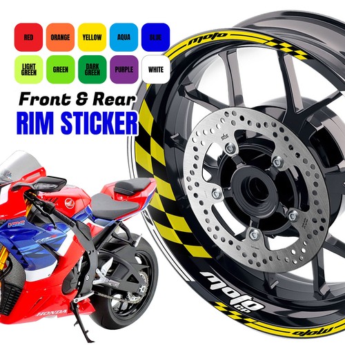 Red wheel stickers rim - red,