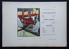 H-G. IBELS Nabis Lithographie originale de 1898 Programme pour le Théâtre Libre